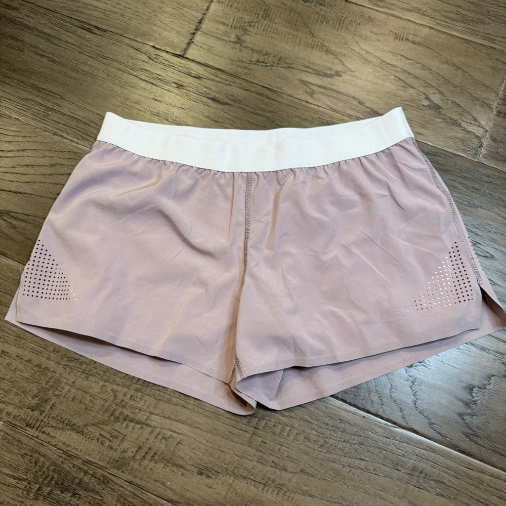 Senita Athletics Running Shorts‎ Athletic Workout Gym Fitness Mauve L